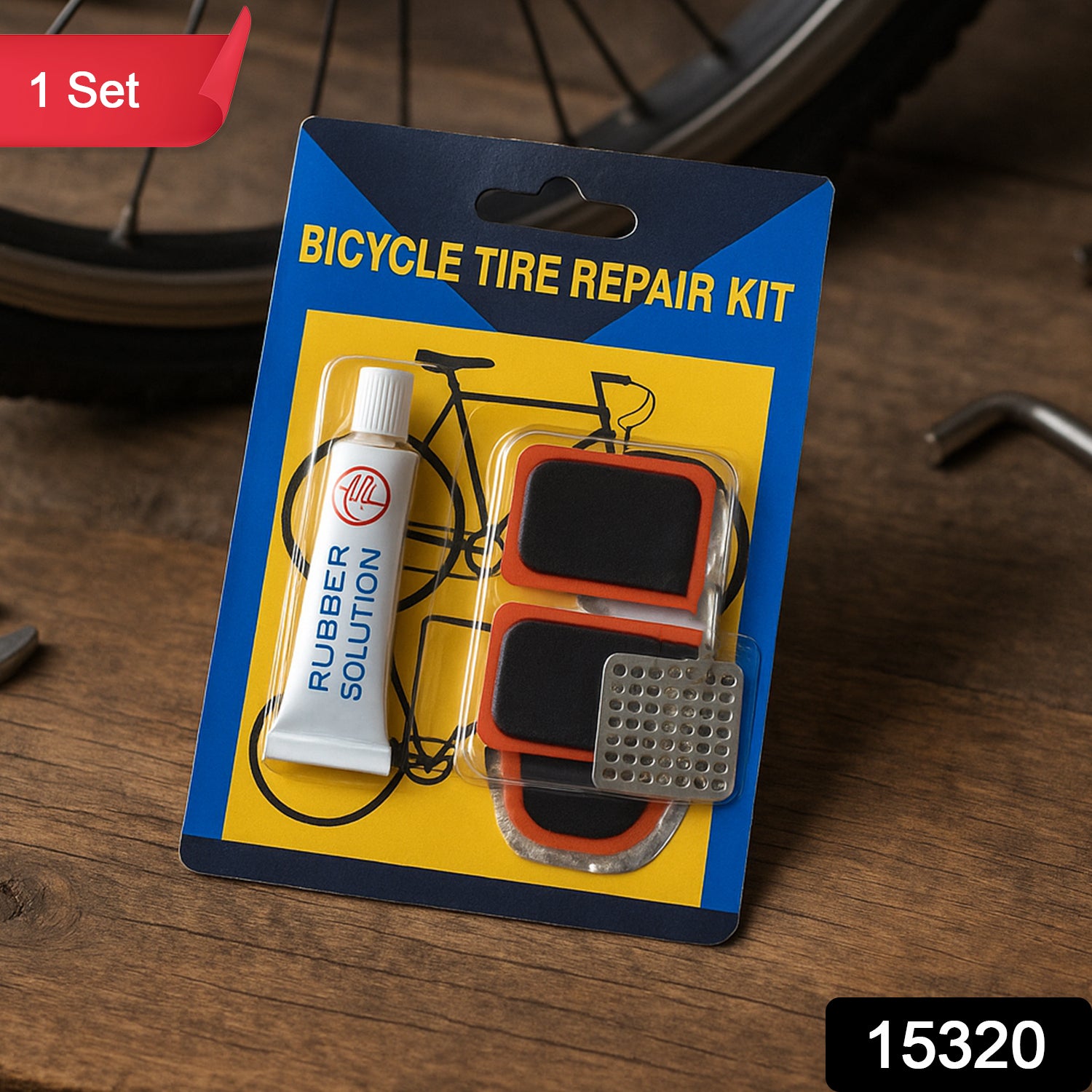 Bicycle Tire Repair Kit Puncture Repair Set With Adhesive Portable Tools Bicycle Tire Repair Kit Puncture Repair Set With Adhesive Portable Tools